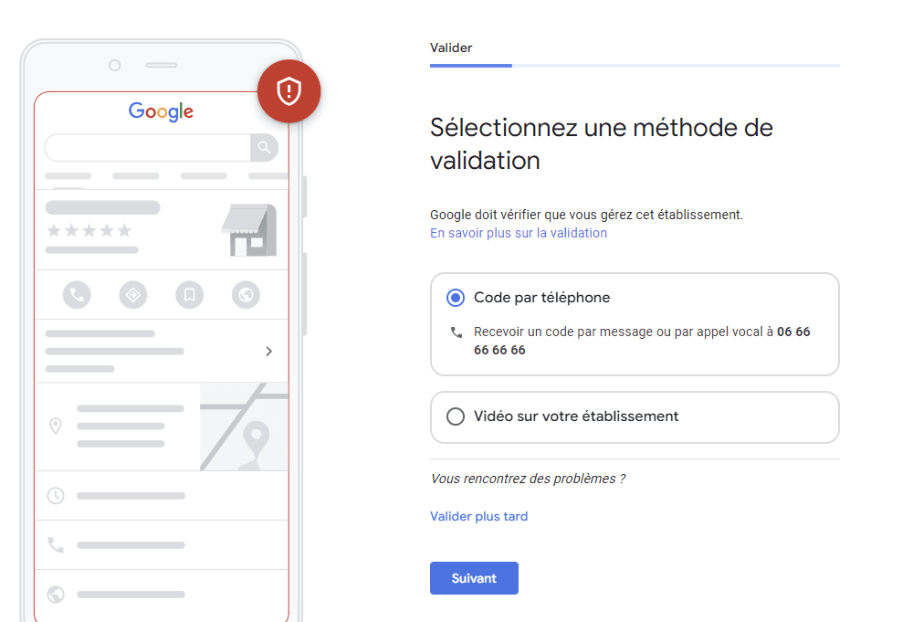 Choix de la méthode de validation
