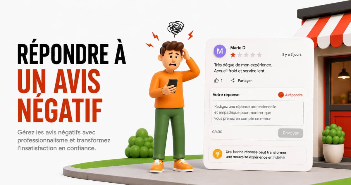 Répondre à un avis négatif Google : la méthode